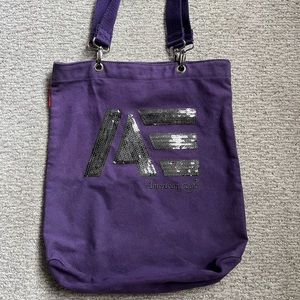 American Eagle purple tote